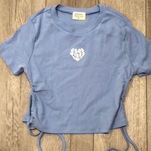 Baby blue good vibes length adjustable size